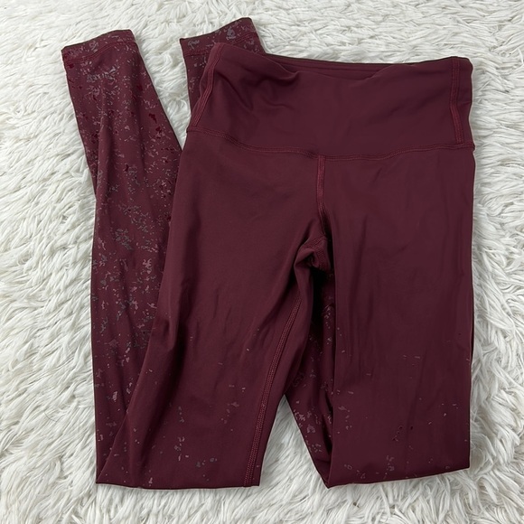 Lululemon Speed Wunder Mid-Rise Tight 28" *Speckle Shine Garnet / Garnet - Picture 1 of 6